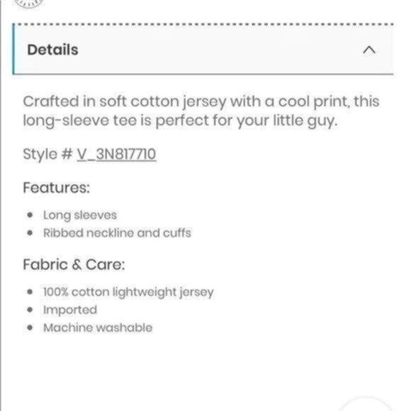 Carter’s Kid boys tee jersey 5/5A long sleeves light blue NWT - Picture 4 of 7